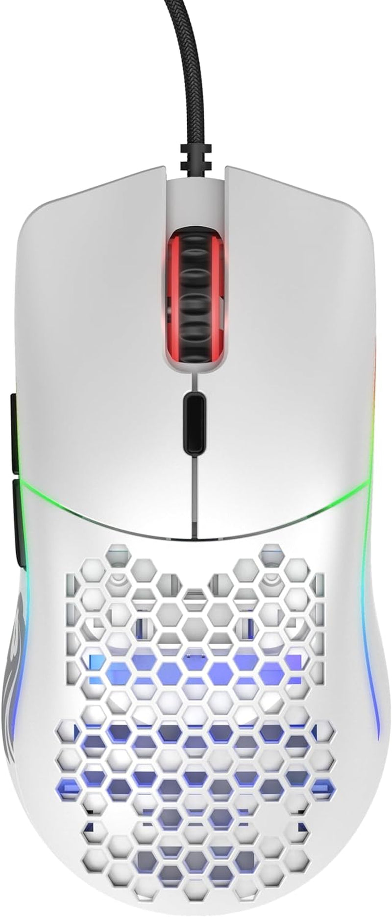 Model O Wired Gaming Mouse 67G Superlight Honeycomb Design, RGB, Pixart 3360 Sensor, Omron Switches, Ambidextrous - Matte White